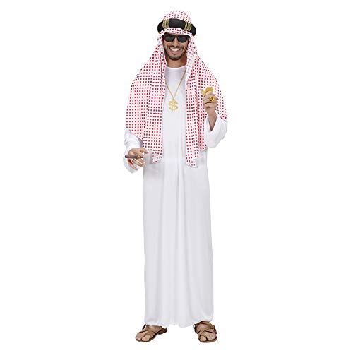 Widmann 8905S Costume de Cheikh arabe, Homme, Blanc, XL